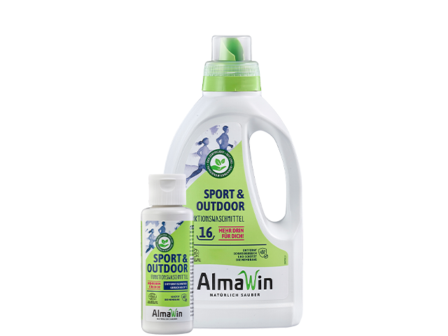 AlmaWin Sport und Outdoorwaschmittel 750ml und 100 ml