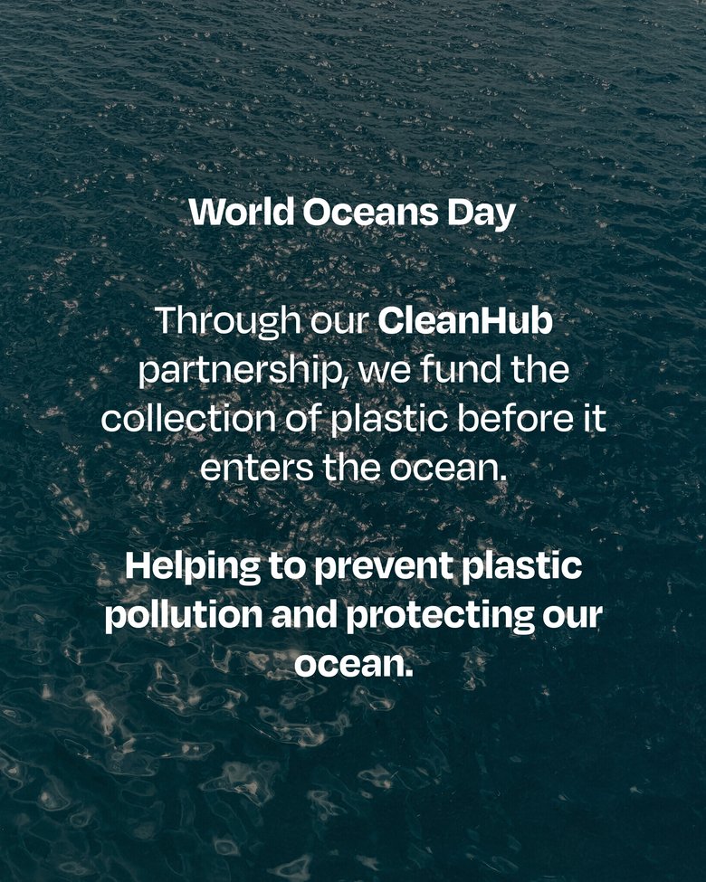 World Oceans Day 2025 - AlmaWins Partnerschaft bei Clean Hub hilft Plastikverschmutzung zu verhindern.