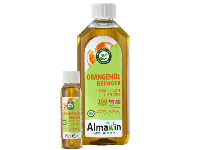 AlmaWin Orangenöl Reiniger in 500 ml und 125 ml